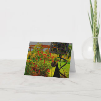 Tarjeta de nota de la colección de la caída