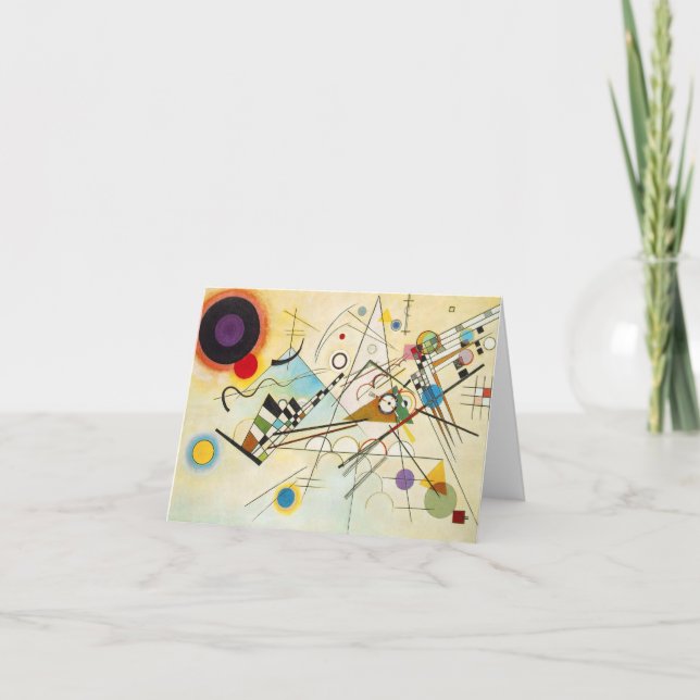 Tarjeta de nota de la composición VIII de (Anverso)