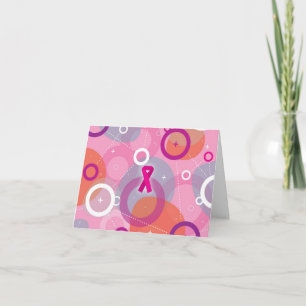 Tarjeta de nota de la conciencia del cáncer de