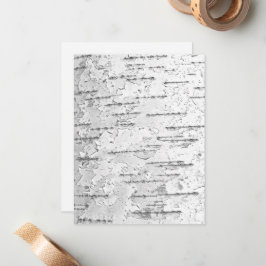 Tarjeta de nota de la corteza Birch