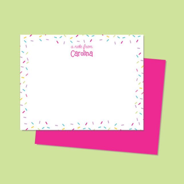 Tarjeta de nota de la estatua de gitano rosado cal (Subido por el creador)