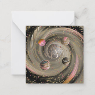 Tarjeta de nota de la Galaxia de Amor Cósmico