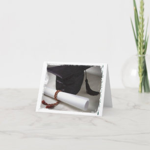 Tarjeta de nota de la graduación