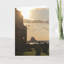 Tarjeta de nota de la Isla Santa de Lindisfarne