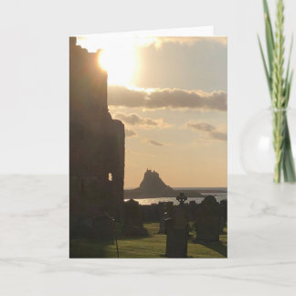 Tarjeta de nota de la Isla Santa de Lindisfarne