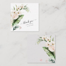 Tarjeta de nota de la jungla tropical de color de 