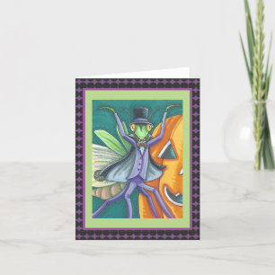 TARJETA de NOTA de la MANTIS RELIGIOSA de