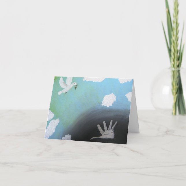 Tarjeta de nota de la "paz" de la justicia de la (Anverso)