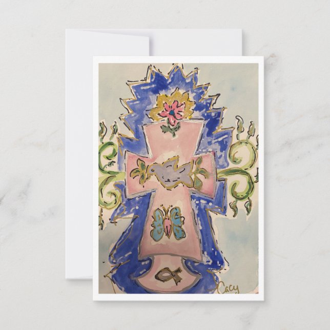 Tarjeta de nota de la Semana Santa (Anverso)