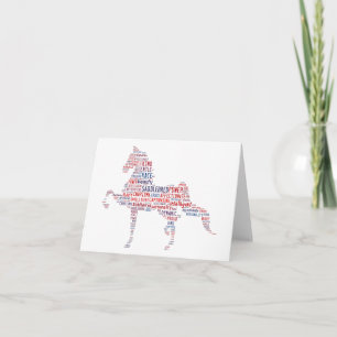 Tarjeta de nota de la silla de ruedas de Estados U