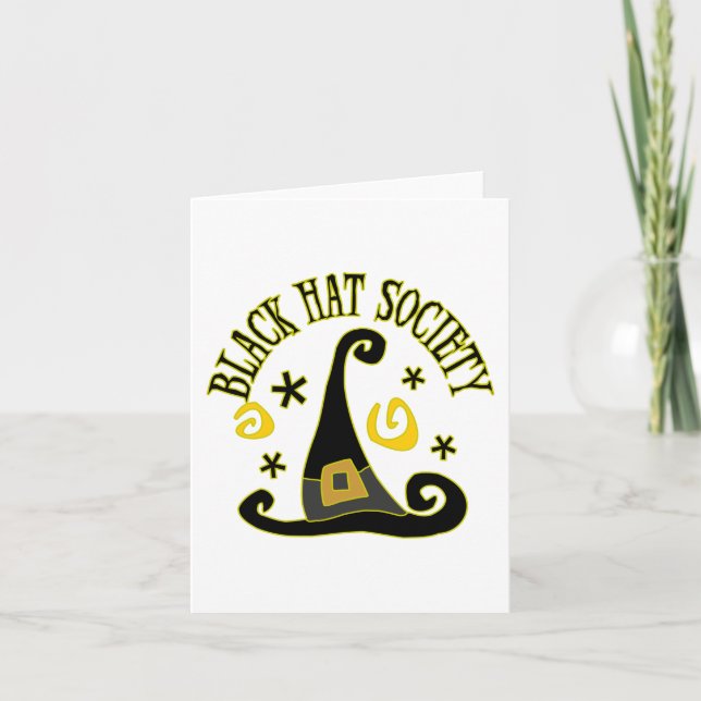 Tarjeta de nota de la sociedad de Gorra negro (Anverso)
