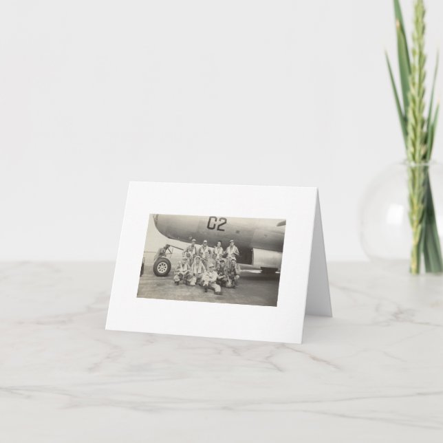 Tarjeta de nota de la tripulación bombardera de An (Anverso)