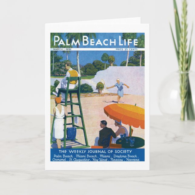 Tarjeta de nota de la vida #14 del Palm Beach (Anverso)