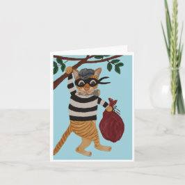 Tarjeta de Nota de Ladrón de Gatos