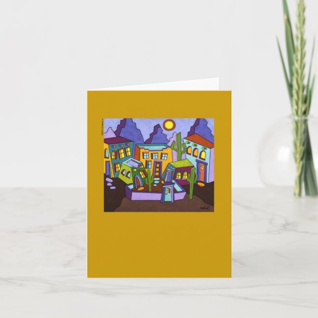 Tarjeta de nota de las ciudades gemelas I (Anverso)