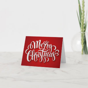Tarjeta de nota de las Felices Navidad