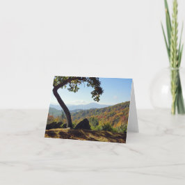 Tarjeta de nota de las montañas de Carolina del