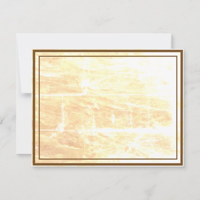 Tarjeta de nota de las tradiciones doradas planas (Anverso)