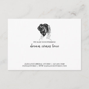 Tarjeta de nota de lazo para el cabello para promo
