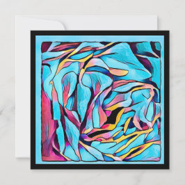 Tarjeta de nota de línea plana con sobres blancos