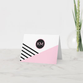 Tarjeta de nota de logotipo de Moda retro moderna