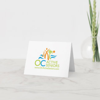 Tarjeta de nota de logotipo OCActiveSeniors