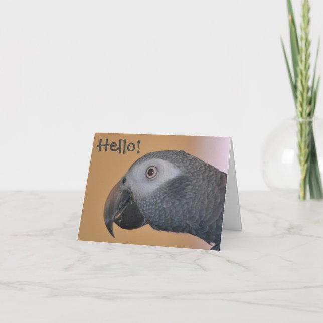 Tarjeta de nota de loro (Anverso)