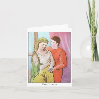 Tarjeta de nota de los amantes de Picasso-