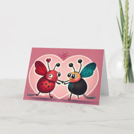 Tarjeta de nota de los errores de amor