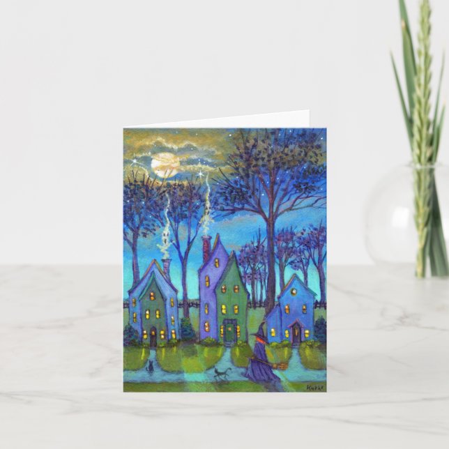 Tarjeta de nota de los fantasmas de la chimenea (Anverso)