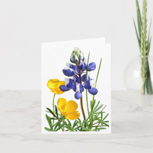 Tarjeta de nota de los lapachos de Lupine