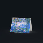 Tarjeta de nota de los lirios de agua de Monet<br><div class="desc">Tarjeta de nota de los lirios de agua de Monet. Pintura al óleo en lona a partir de 1916. Monet pintó su charca famosa del lirio de agua obsesivamente durante los años finales de su carrera, extrayendo la inspiración de la luz del sol y su efecto de desplazamiento sobre el...</div>