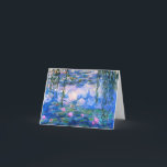 Tarjeta de nota de los lirios de agua de Monet<br><div class="desc">Tarjeta de nota de los lirios de agua de Monet. Pintura al óleo en lona a partir de 1916. Monet pintó su charca famosa del lirio de agua obsesivamente durante los años finales de su carrera, extrayendo la inspiración de la luz del sol y su efecto de desplazamiento sobre el...</div>