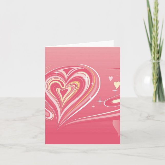 TARJETA DE NOTA DE LOVE HEARTS (Anverso)