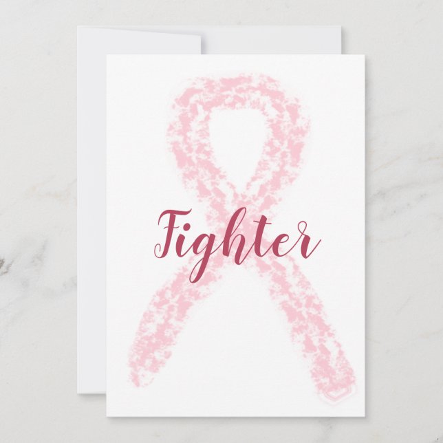 Tarjeta de nota de lucha contra el cáncer de mama (Anverso)