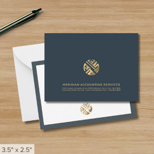 Tarjeta de nota de lujo simple y elegante