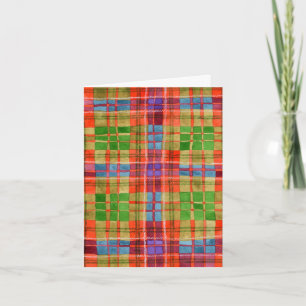 Tarjeta de nota de MAC RAE TARTAN