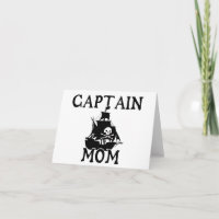 Tarjeta de nota de mamá del capitán
