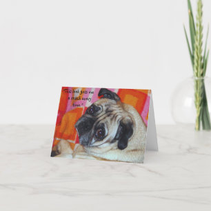 Tarjeta de nota de manipulación canina
