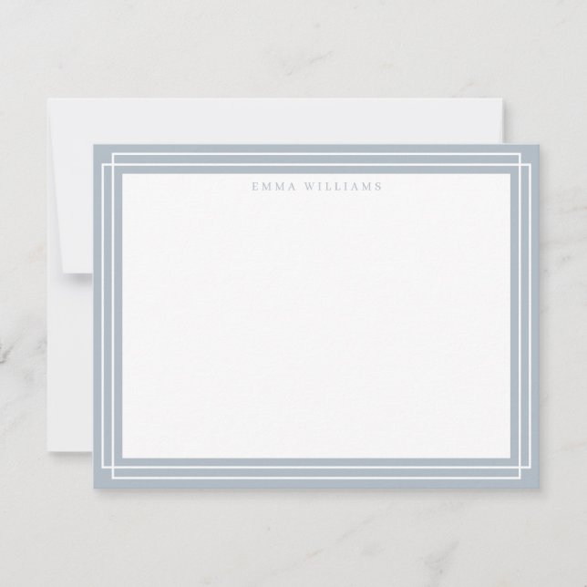 Tarjeta de nota de marco azul (Anverso)