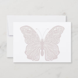 Tarjeta de nota de mariposa