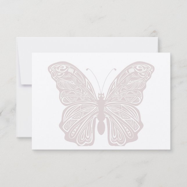 Tarjeta de nota de mariposa (Anverso)