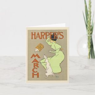 Tarjeta de nota de marzo de Harper