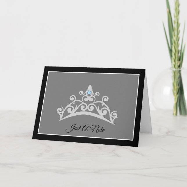 Tarjeta de nota de Miss USA estilo Silver Tiara Sk (Anverso)