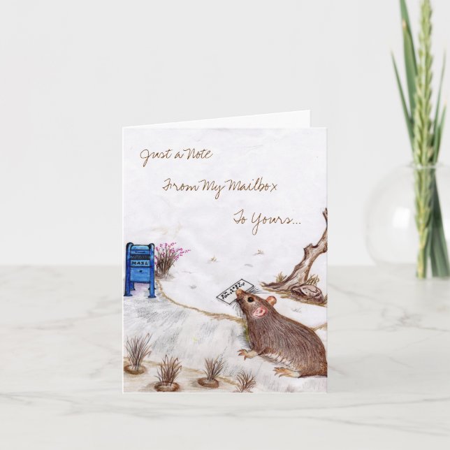 Tarjeta de nota de Molly del buzón 1. (Anverso)