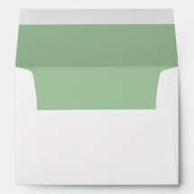Tarjeta de nota de Monograma Verde Sage minimalist