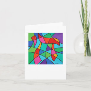 Tarjeta de nota de mosaico Chai 4 x 5.6