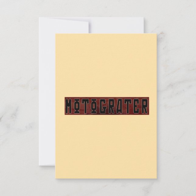 Tarjeta de nota de MOTOGRATER (Anverso)