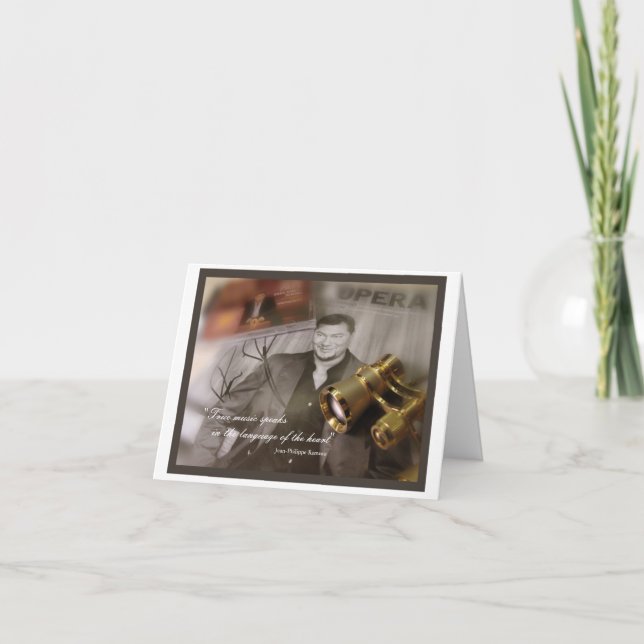 Tarjeta de nota de música verdadera (Anverso)