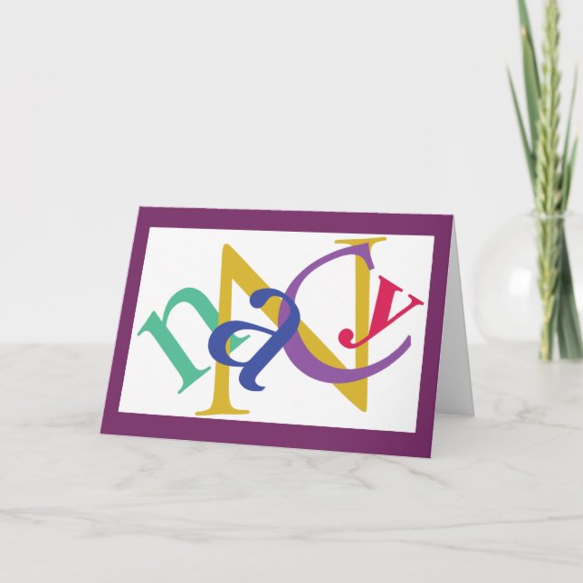 Tarjeta de nota de "Nancy", #2 (Anverso)